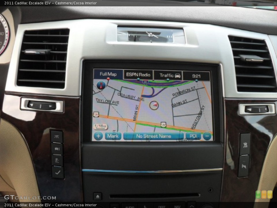 Cashmere/Cocoa Interior Navigation for the 2011 Cadillac Escalade ESV #51647050