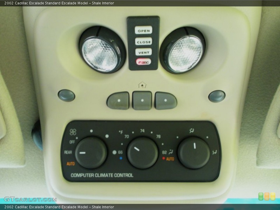 Shale Interior Controls for the 2002 Cadillac Escalade  #51648016