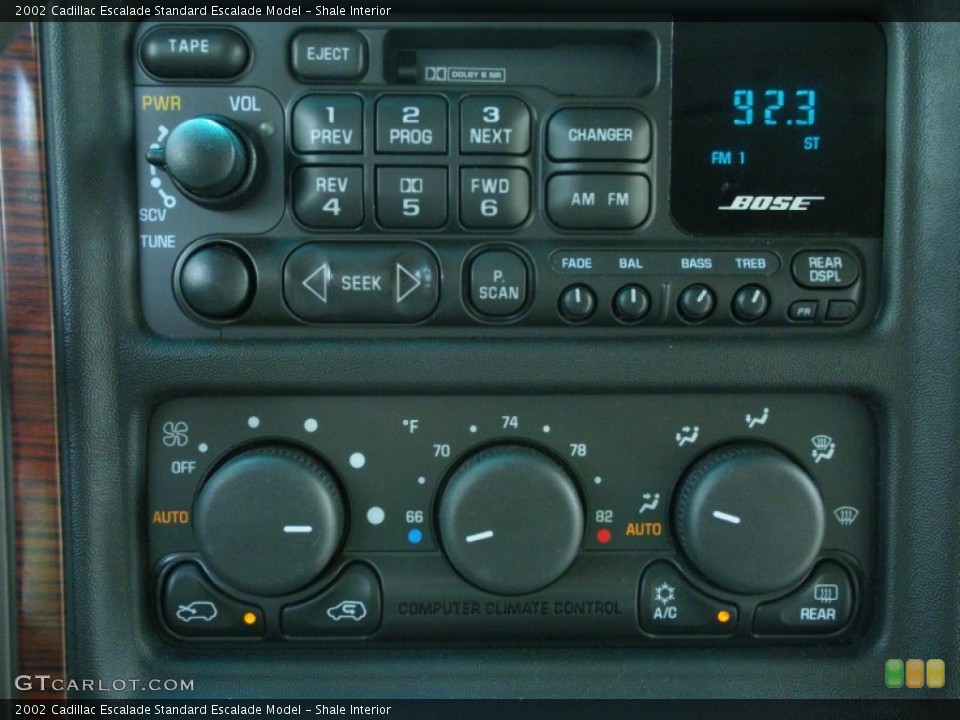 Shale Interior Controls for the 2002 Cadillac Escalade  #51648088