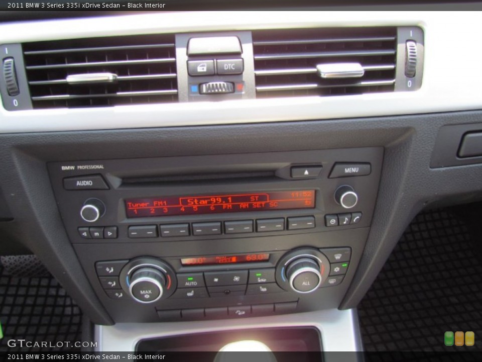 Black Interior Controls for the 2011 BMW 3 Series 335i xDrive Sedan #51648241