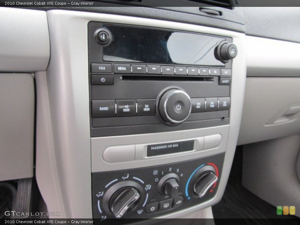 Gray Interior Controls for the 2010 Chevrolet Cobalt XFE Coupe #51648496