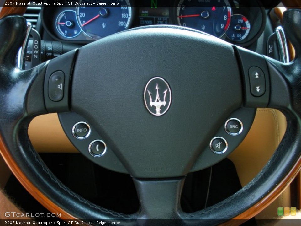 Beige Interior Steering Wheel for the 2007 Maserati Quattroporte Sport GT DuoSelect #51649038