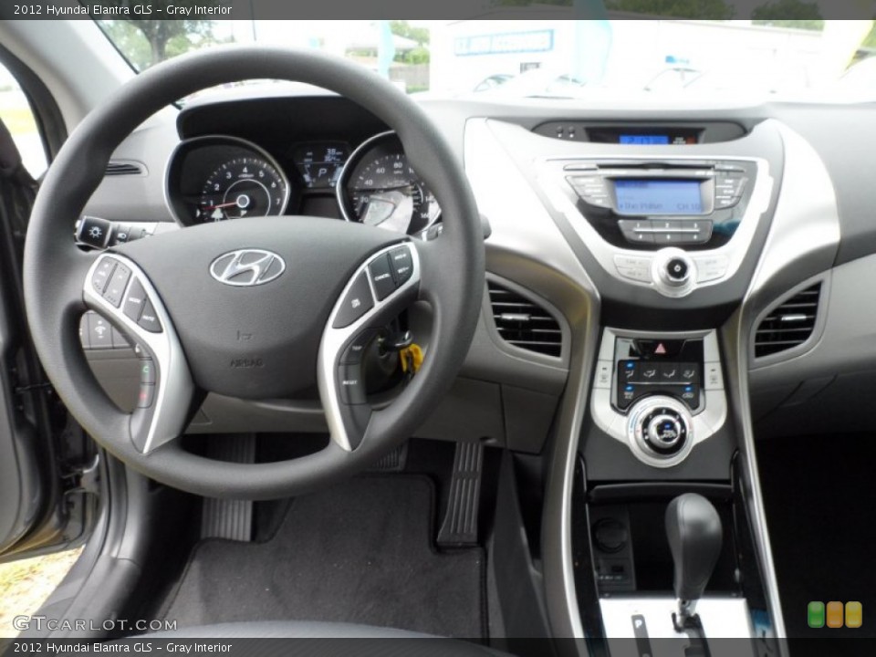Gray Interior Dashboard for the 2012 Hyundai Elantra GLS #51649438