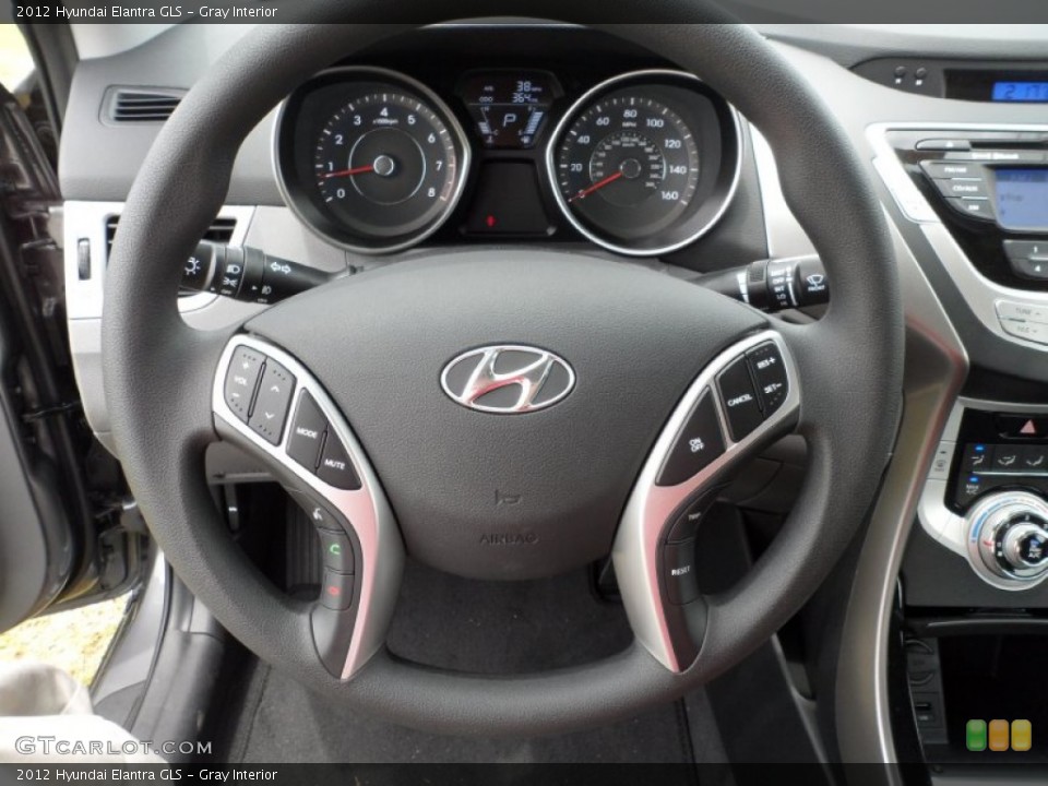 Gray Interior Steering Wheel for the 2012 Hyundai Elantra GLS #51649510