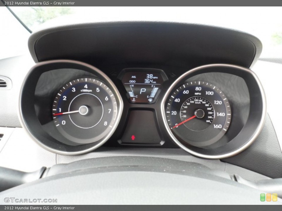 Gray Interior Gauges for the 2012 Hyundai Elantra GLS #51649531