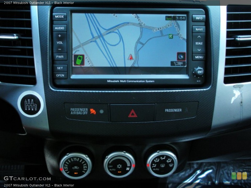 Black Interior Navigation for the 2007 Mitsubishi Outlander XLS #51650248