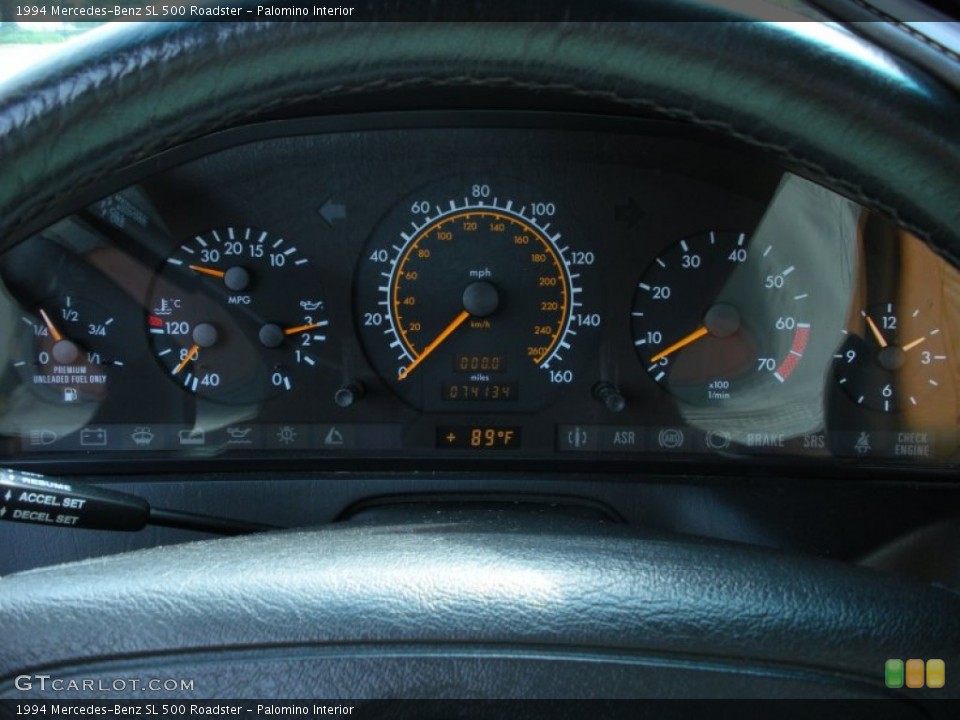 Palomino Interior Gauges for the 1994 Mercedes-Benz SL 500 Roadster #51652555
