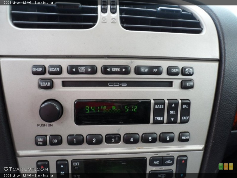 Black Interior Controls for the 2003 Lincoln LS V6 #51653245