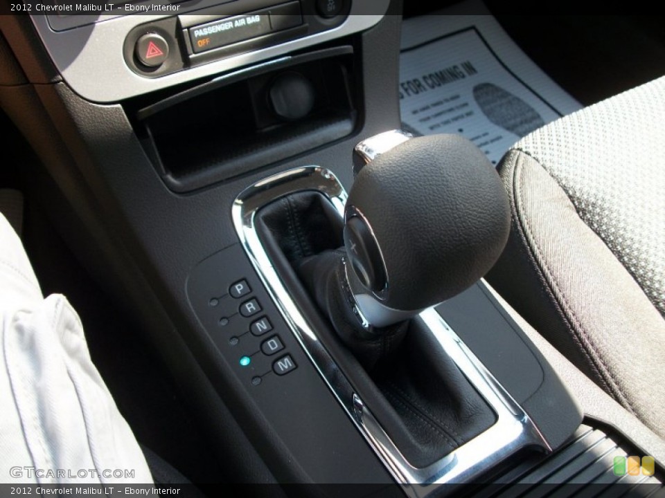 Ebony Interior Transmission for the 2012 Chevrolet Malibu LT #51654601