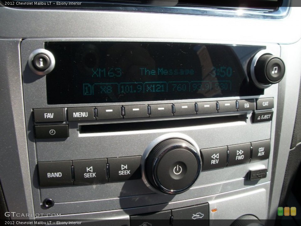 Ebony Interior Controls for the 2012 Chevrolet Malibu LT #51654622