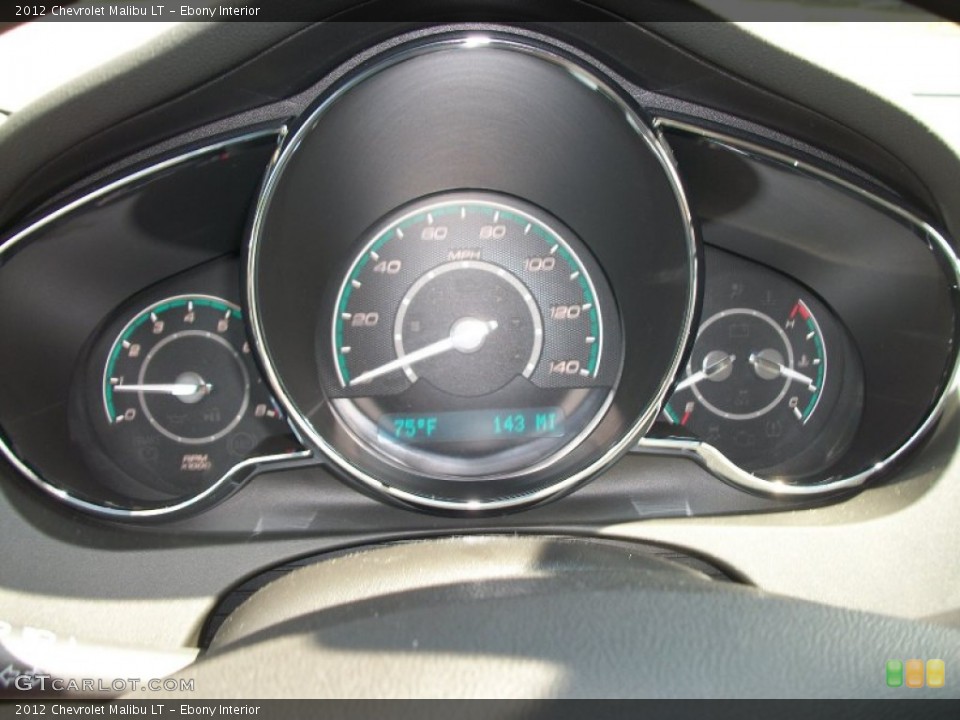 Ebony Interior Gauges for the 2012 Chevrolet Malibu LT #51654682
