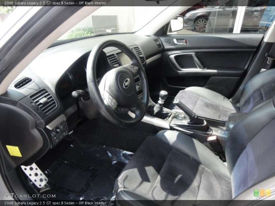 Off Black Interior Photo for the 2008 Subaru Legacy 2.5 GT spec.B Sedan #51656680