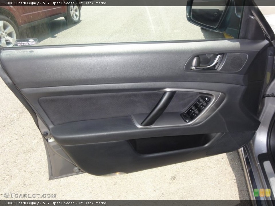 Off Black Interior Door Panel for the 2008 Subaru Legacy 2.5 GT spec.B Sedan #51656938