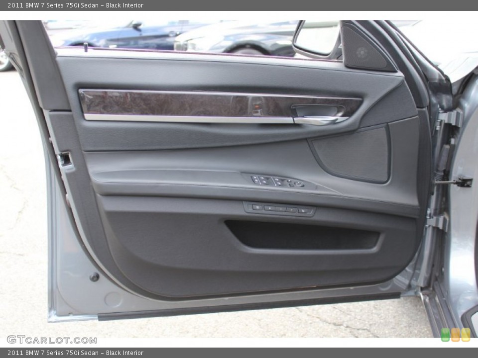 Black Interior Door Panel for the 2011 BMW 7 Series 750i Sedan #51657694