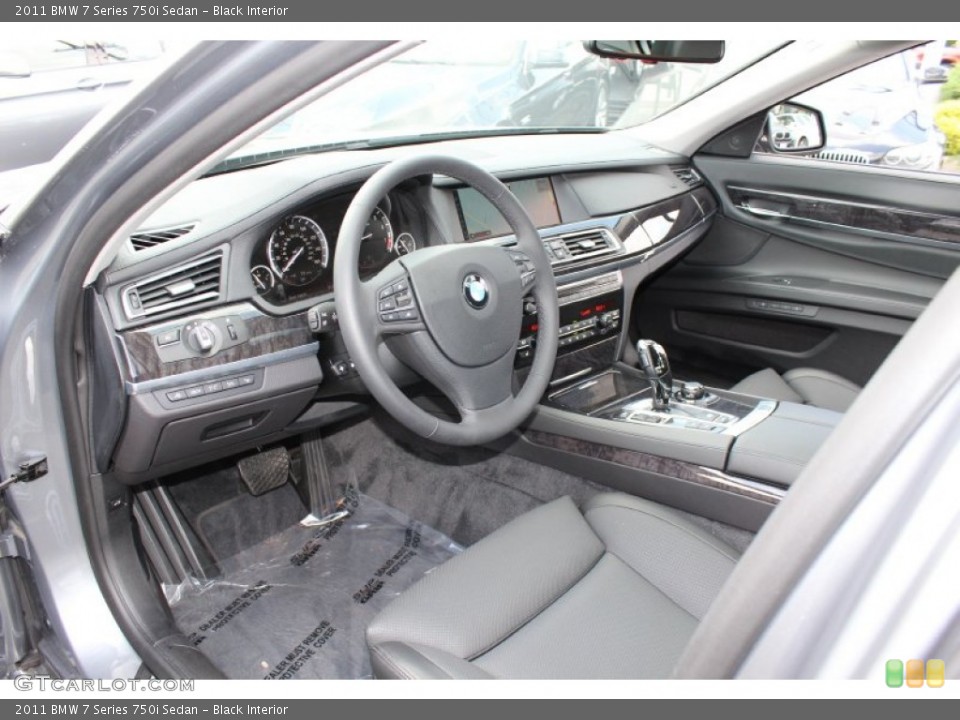 Black Interior Photo for the 2011 BMW 7 Series 750i Sedan #51657703