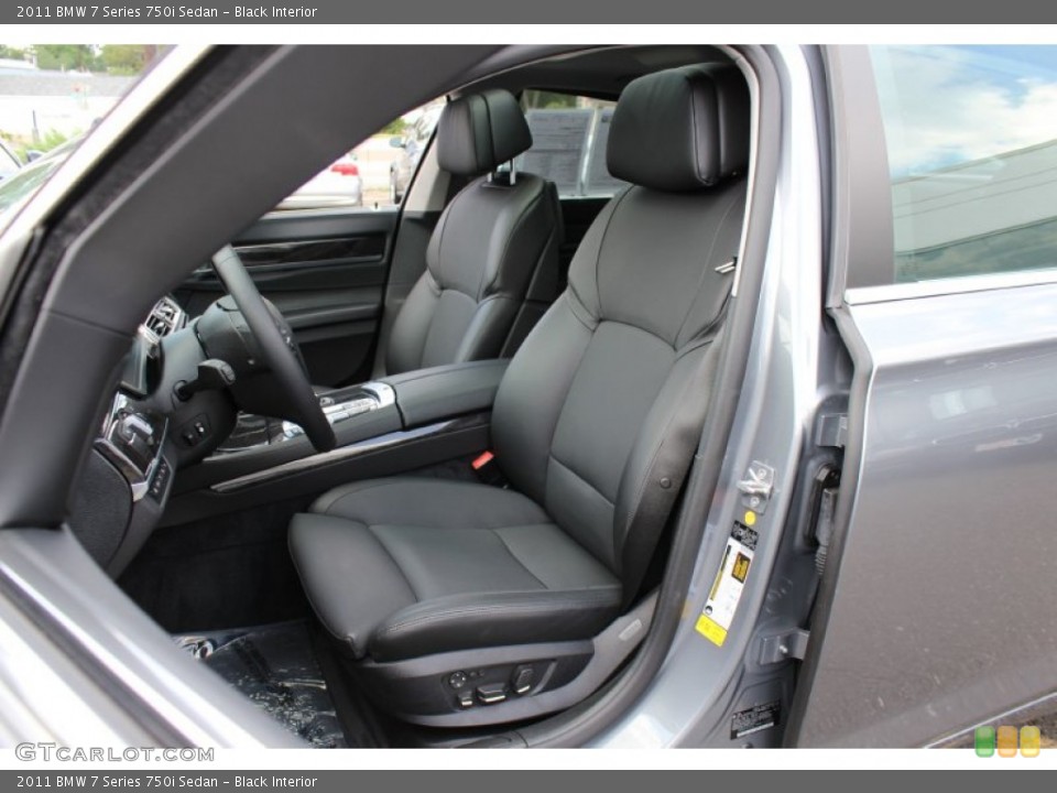 Black Interior Photo for the 2011 BMW 7 Series 750i Sedan #51657748