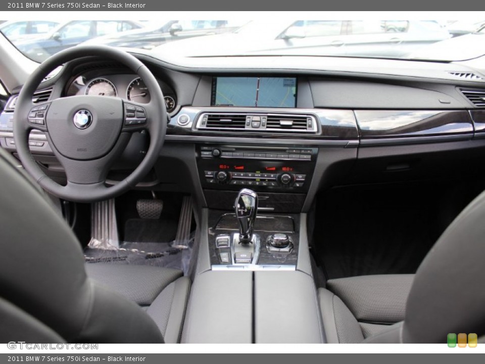 Black Interior Dashboard for the 2011 BMW 7 Series 750i Sedan #51657751