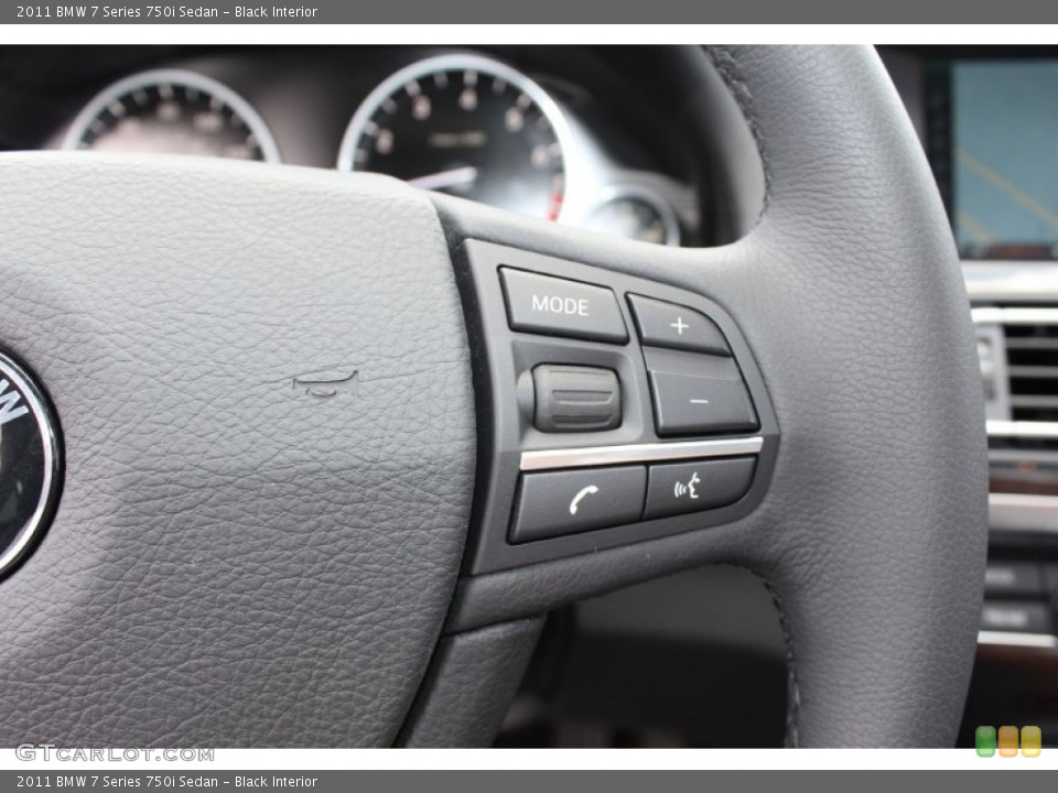 Black Interior Controls for the 2011 BMW 7 Series 750i Sedan #51657793