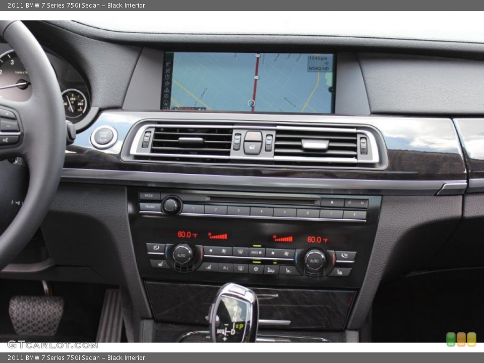 Black Interior Navigation for the 2011 BMW 7 Series 750i Sedan #51657826