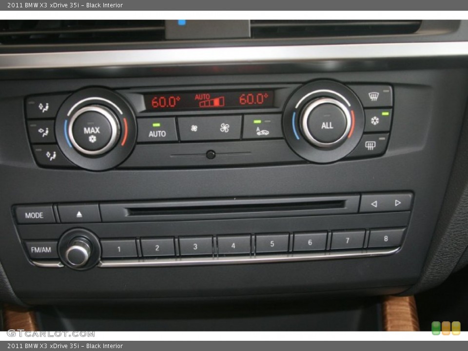 Black Interior Controls for the 2011 BMW X3 xDrive 35i #51658030