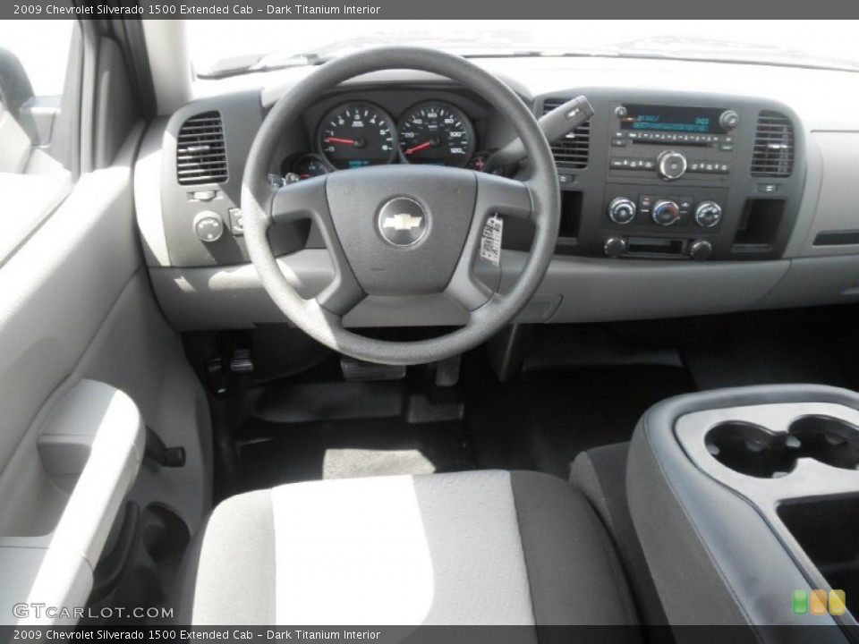 Dark Titanium Interior Dashboard for the 2009 Chevrolet Silverado 1500 Extended Cab #51658933