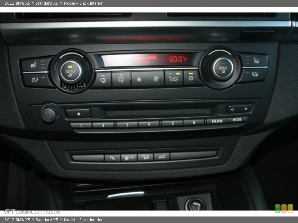 Black Interior Controls for the 2012 BMW X5 M  #51660745