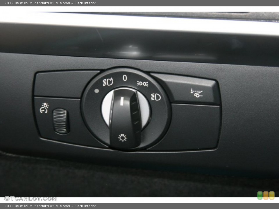 Black Interior Controls for the 2012 BMW X5 M  #51660856
