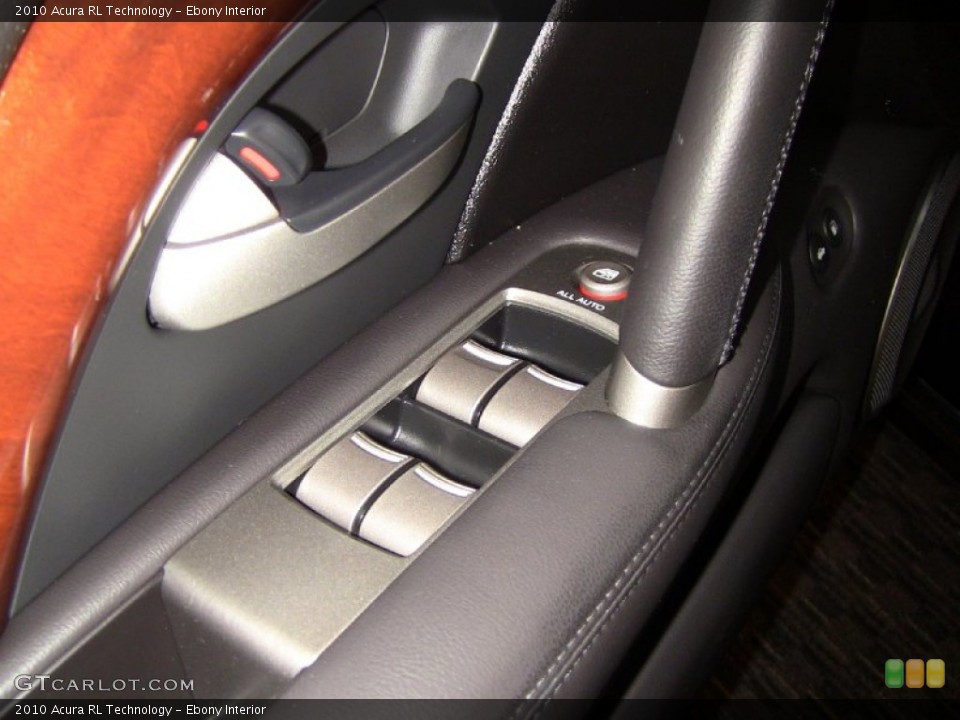 Ebony Interior Controls for the 2010 Acura RL Technology #51662008