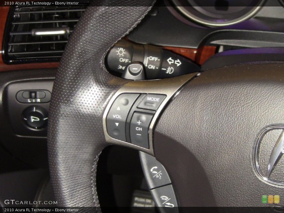 Ebony Interior Controls for the 2010 Acura RL Technology #51662122