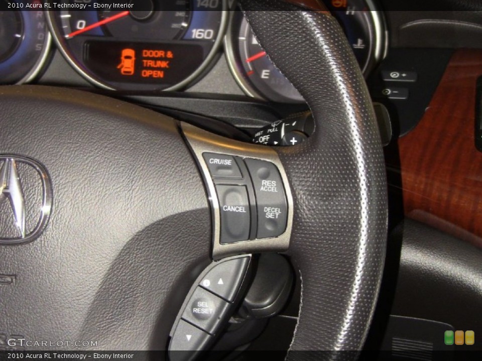 Ebony Interior Controls for the 2010 Acura RL Technology #51662128
