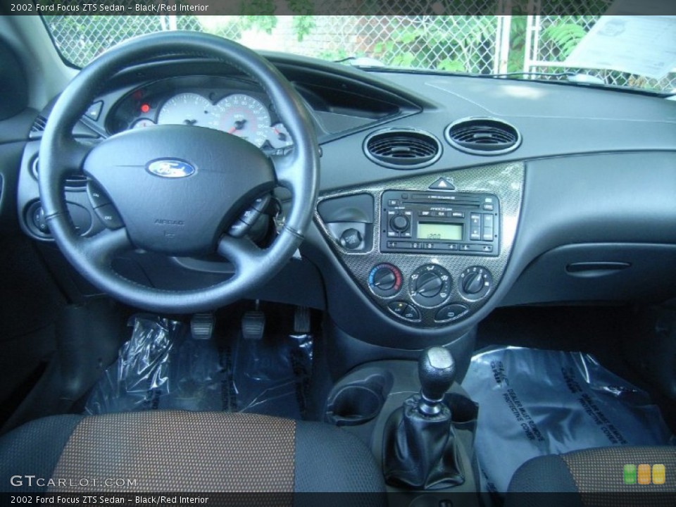 Black/Red Interior Dashboard for the 2002 Ford Focus ZTS Sedan #51663508