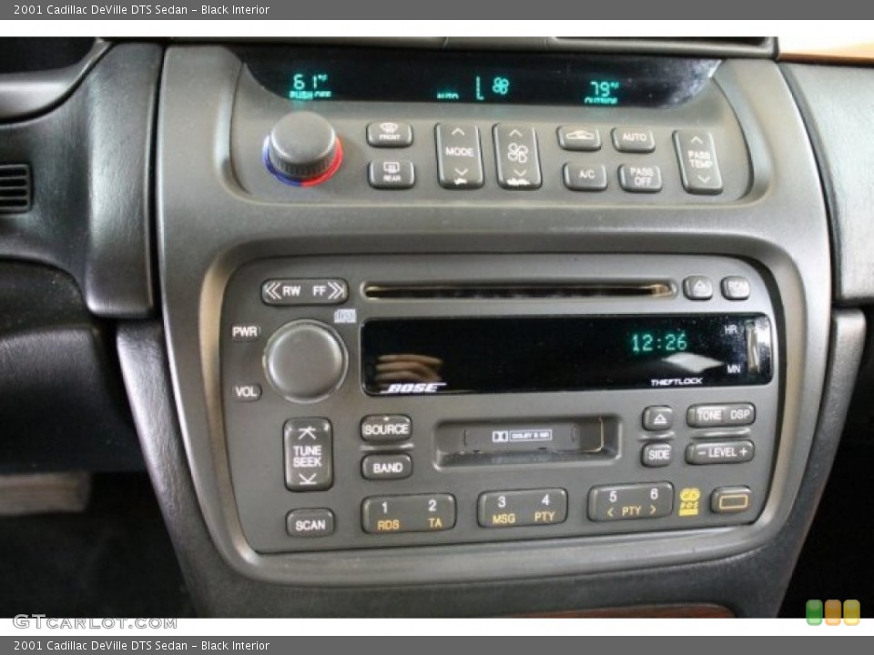 Black Interior Controls for the 2001 Cadillac DeVille DTS Sedan #51665572