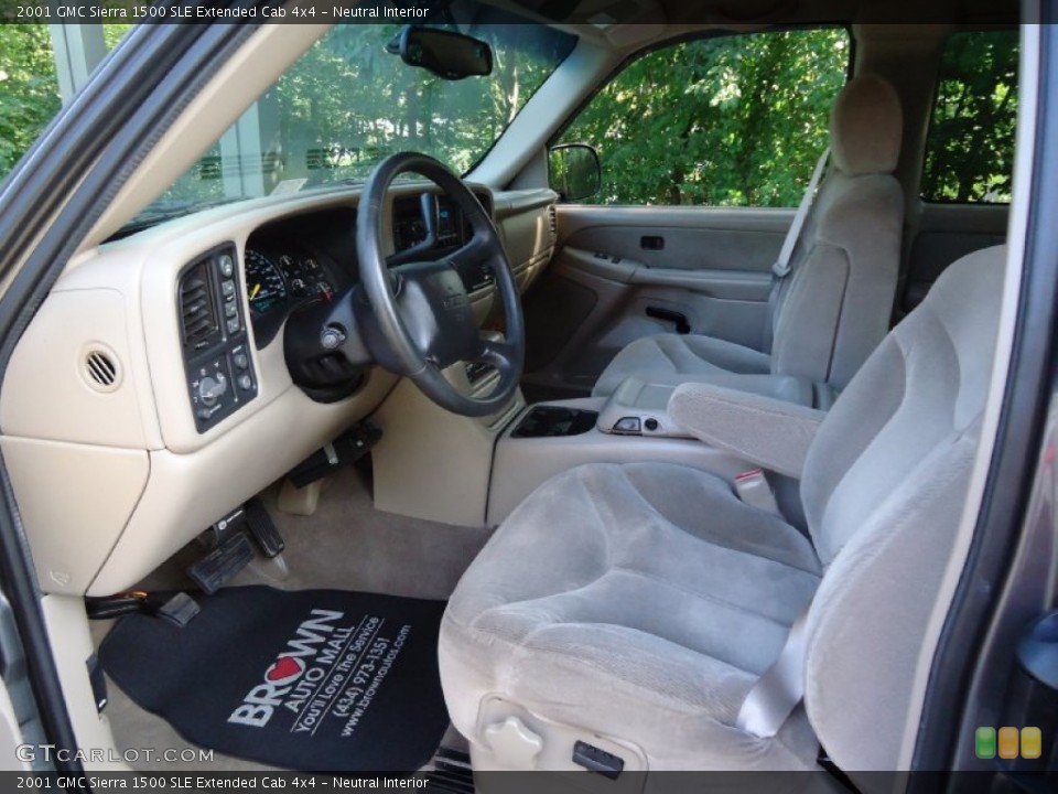 Neutral Interior Photo for the 2001 GMC Sierra 1500 SLE Extended Cab 4x4 #51667588