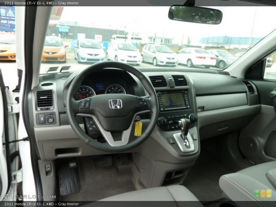 Gray Interior Dashboard for the 2011 Honda CR-V EX-L 4WD #51668305