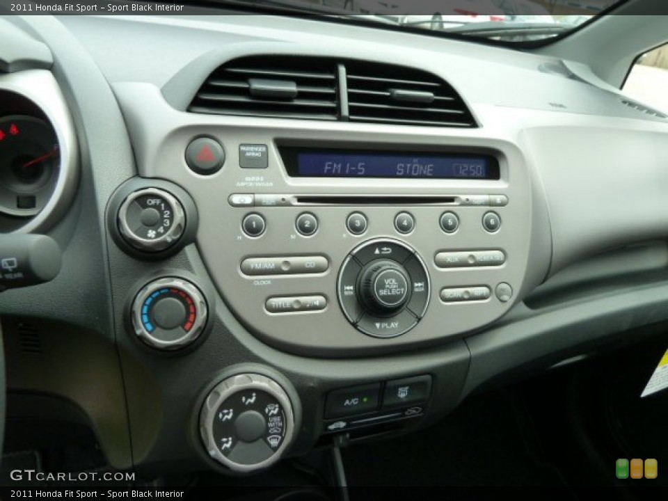 Sport Black Interior Controls for the 2011 Honda Fit Sport #51668554