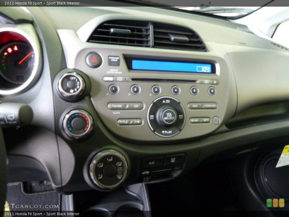 Sport Black Interior Controls for the 2011 Honda Fit Sport #51668614
