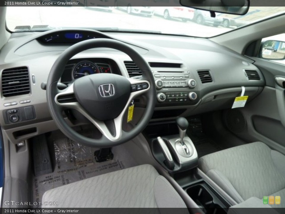 Gray Interior Dashboard for the 2011 Honda Civic LX Coupe #51668890