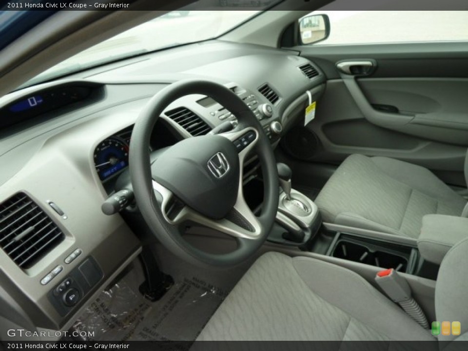 Gray Interior Photo for the 2011 Honda Civic LX Coupe #51668896