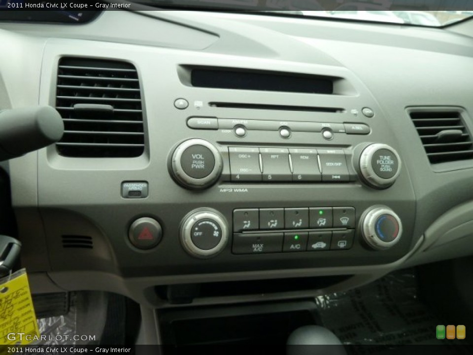 Gray Interior Controls for the 2011 Honda Civic LX Coupe #51668908