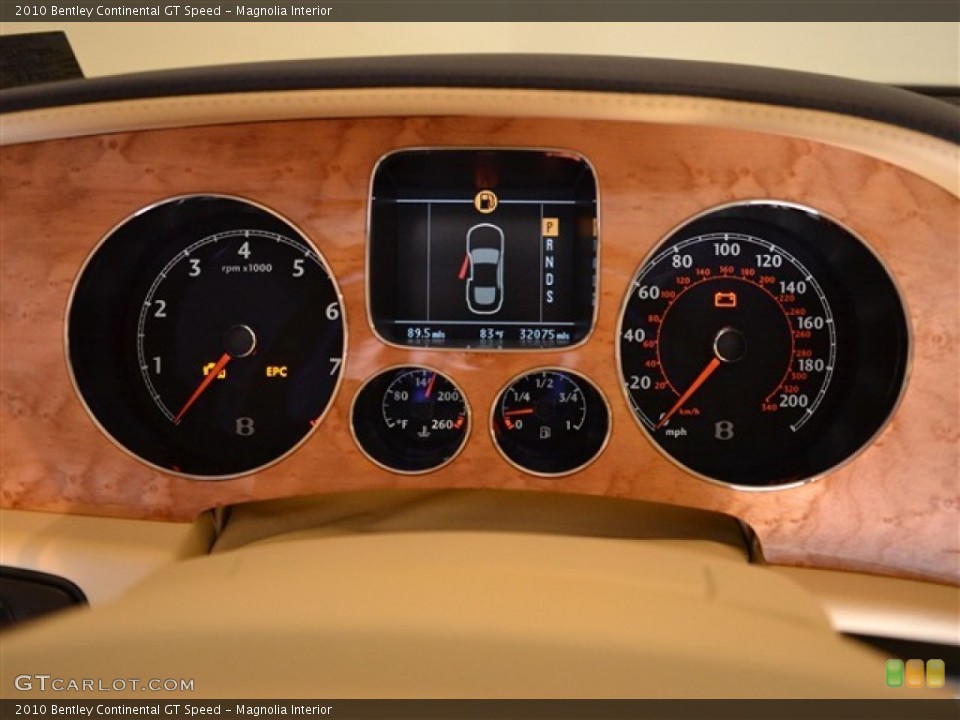 Magnolia Interior Gauges for the 2010 Bentley Continental GT Speed #51670440