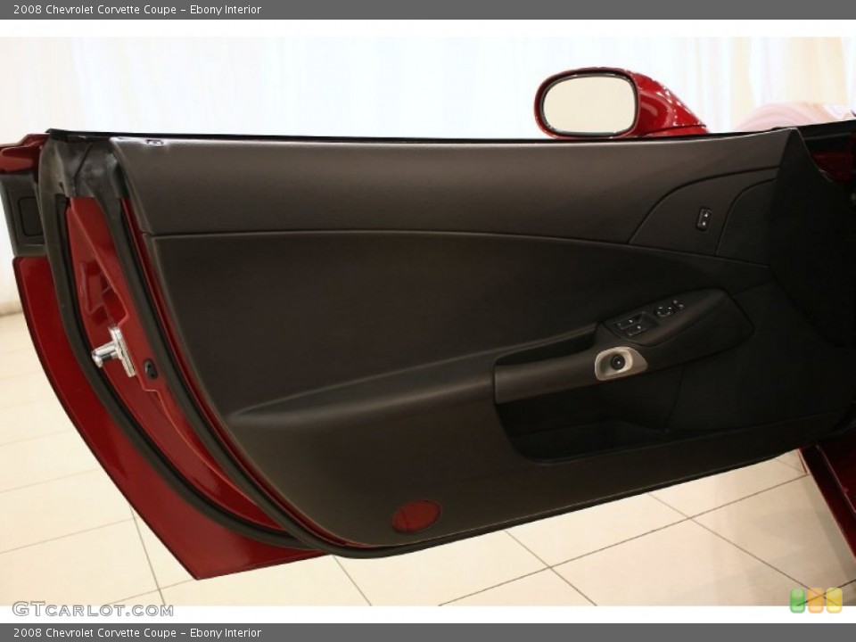 Ebony Interior Door Panel for the 2008 Chevrolet Corvette Coupe #51671127