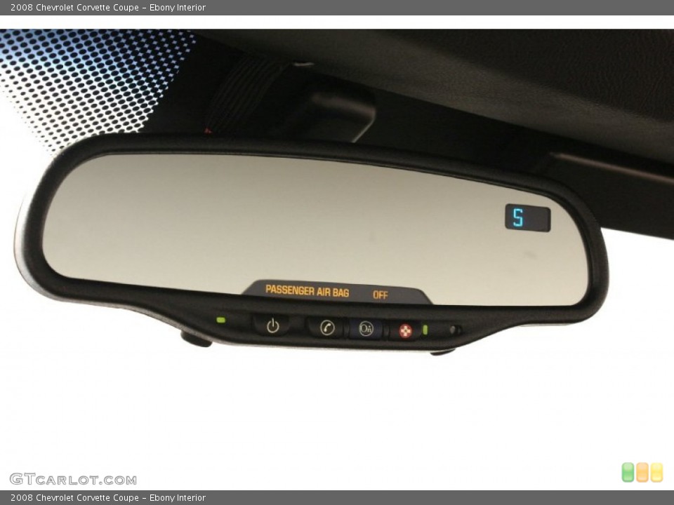 Ebony Interior Gauges for the 2008 Chevrolet Corvette Coupe #51671256
