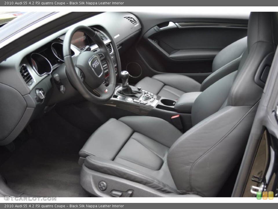 Black Silk Nappa Leather Interior Photo for the 2010 Audi S5 4.2 FSI quattro Coupe #51674007