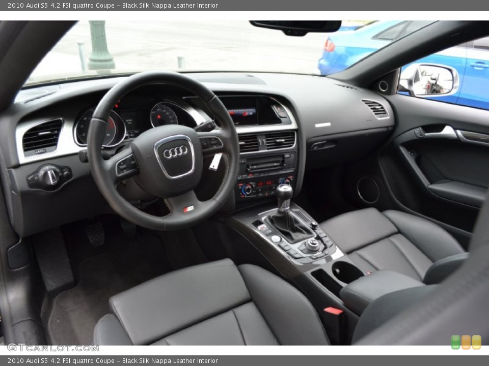 Black Silk Nappa Leather Interior Prime Interior for the 2010 Audi S5 4.2 FSI quattro Coupe #51674022