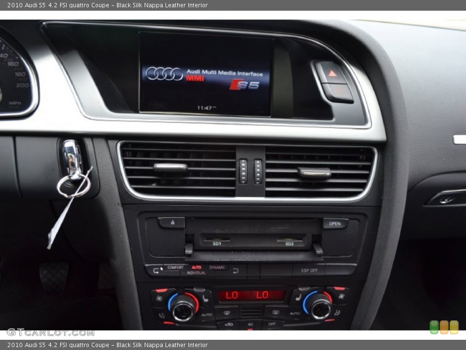Black Silk Nappa Leather Interior Controls for the 2010 Audi S5 4.2 FSI quattro Coupe #51674052
