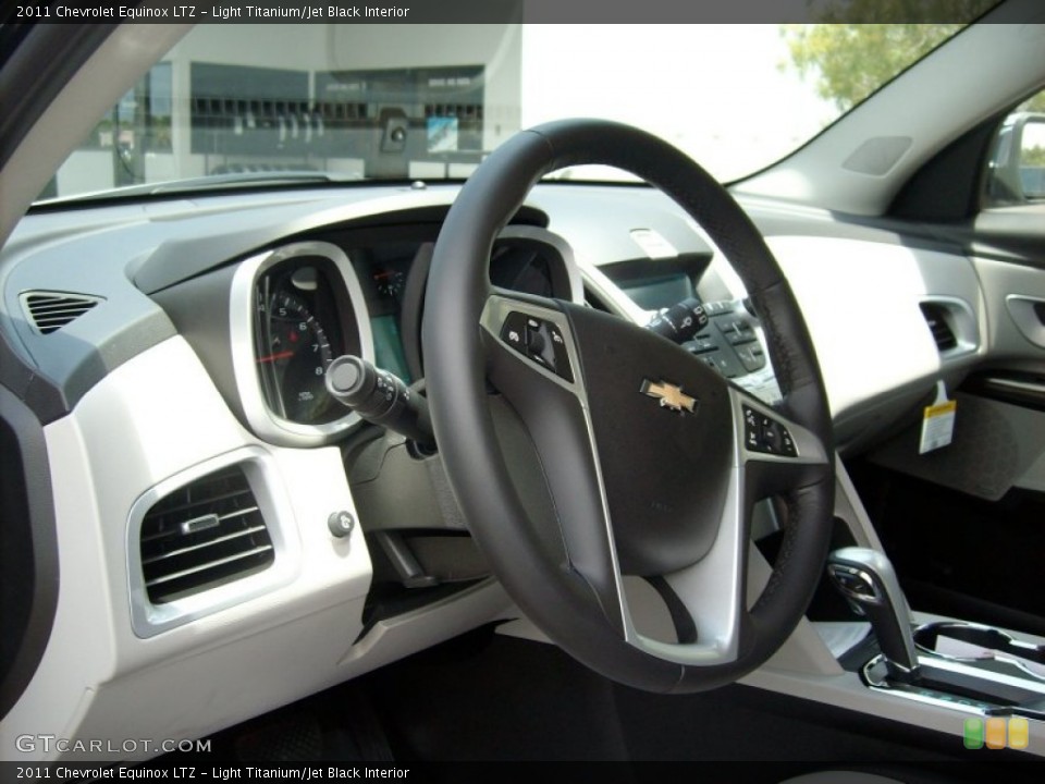 Light Titanium/Jet Black Interior Steering Wheel for the 2011 Chevrolet Equinox LTZ #51674919