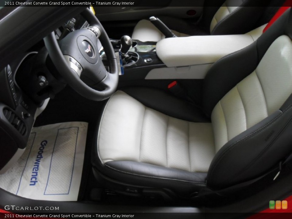 Titanium Gray Interior Photo for the 2011 Chevrolet Corvette Grand Sport Convertible #51674941