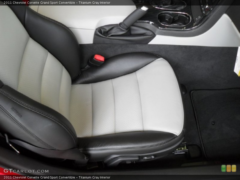 Titanium Gray Interior Photo for the 2011 Chevrolet Corvette Grand Sport Convertible #51675105