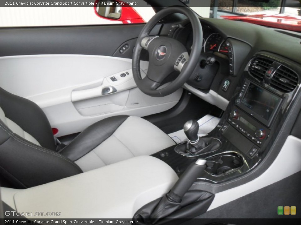 Titanium Gray Interior Photo for the 2011 Chevrolet Corvette Grand Sport Convertible #51675144