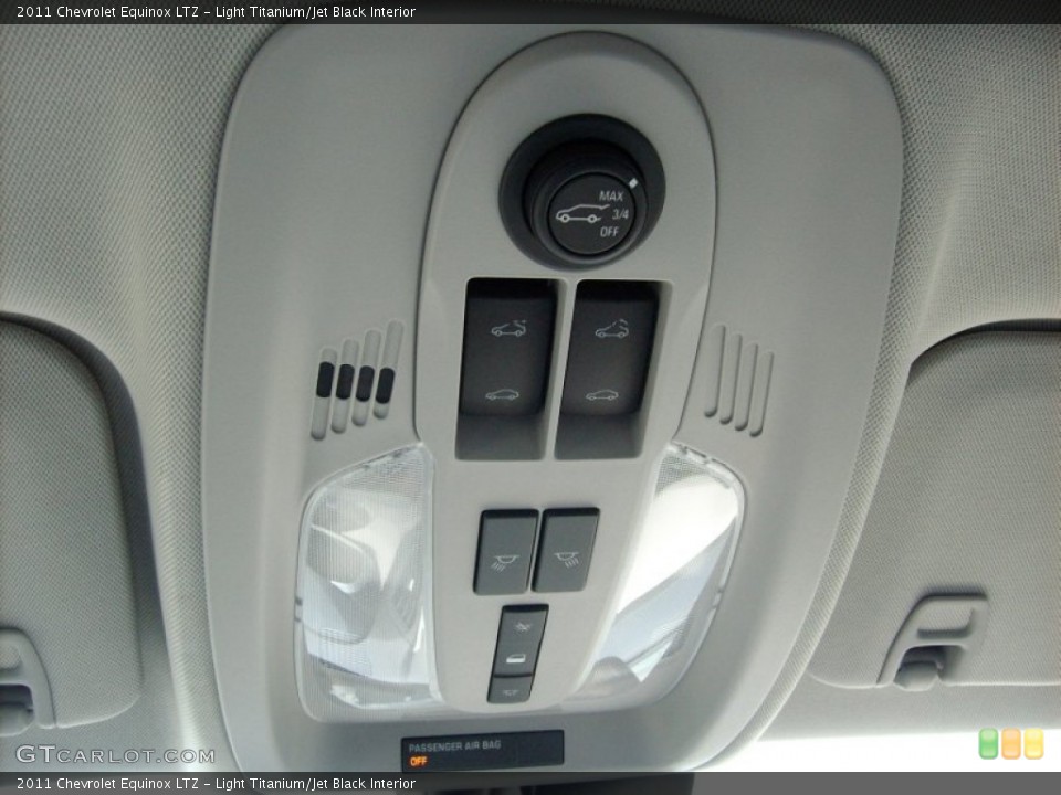 Light Titanium/Jet Black Interior Controls for the 2011 Chevrolet Equinox LTZ #51675216